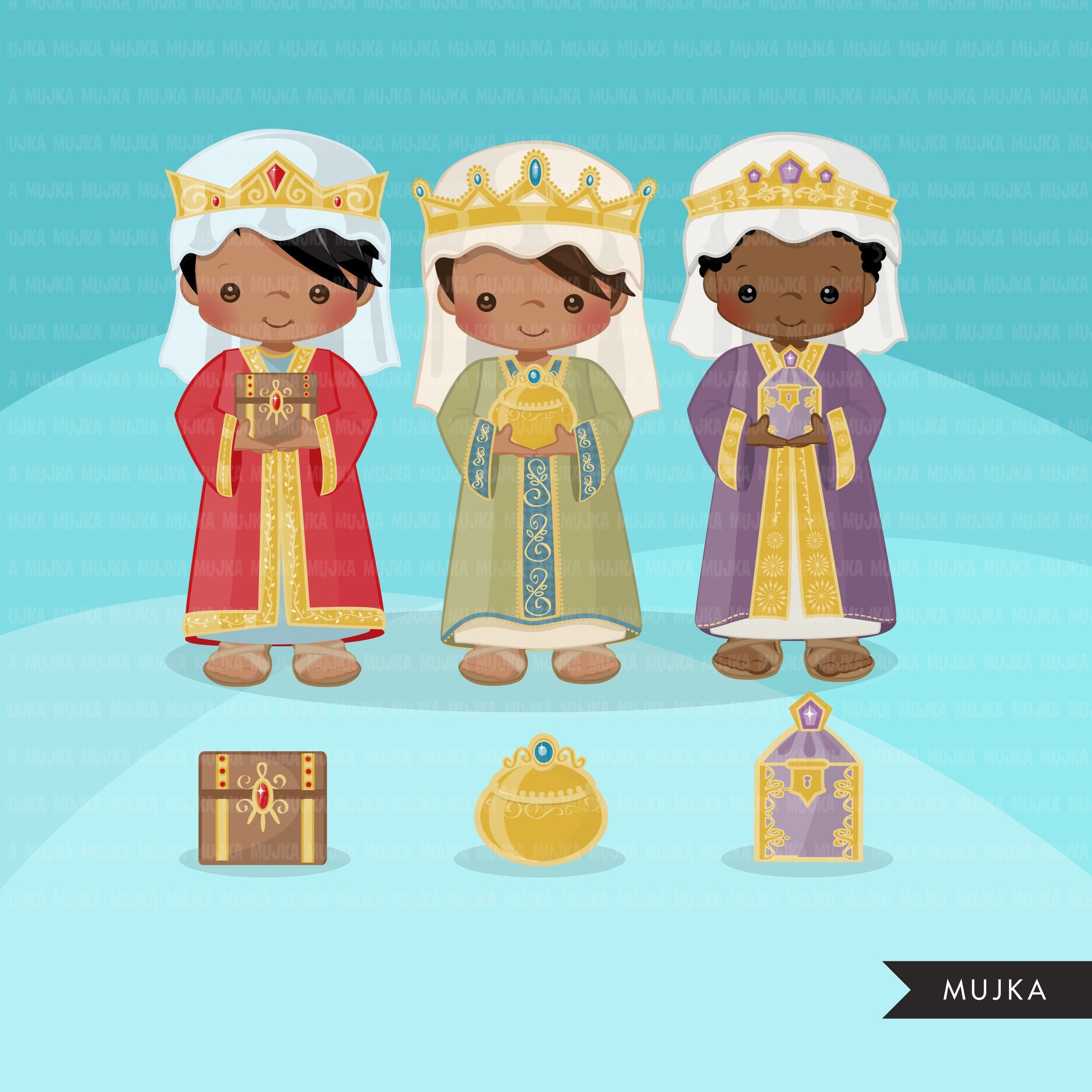 african american baby jesus clipart