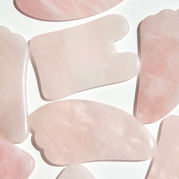 Rose Quartz Gua Sha Beauty Tools