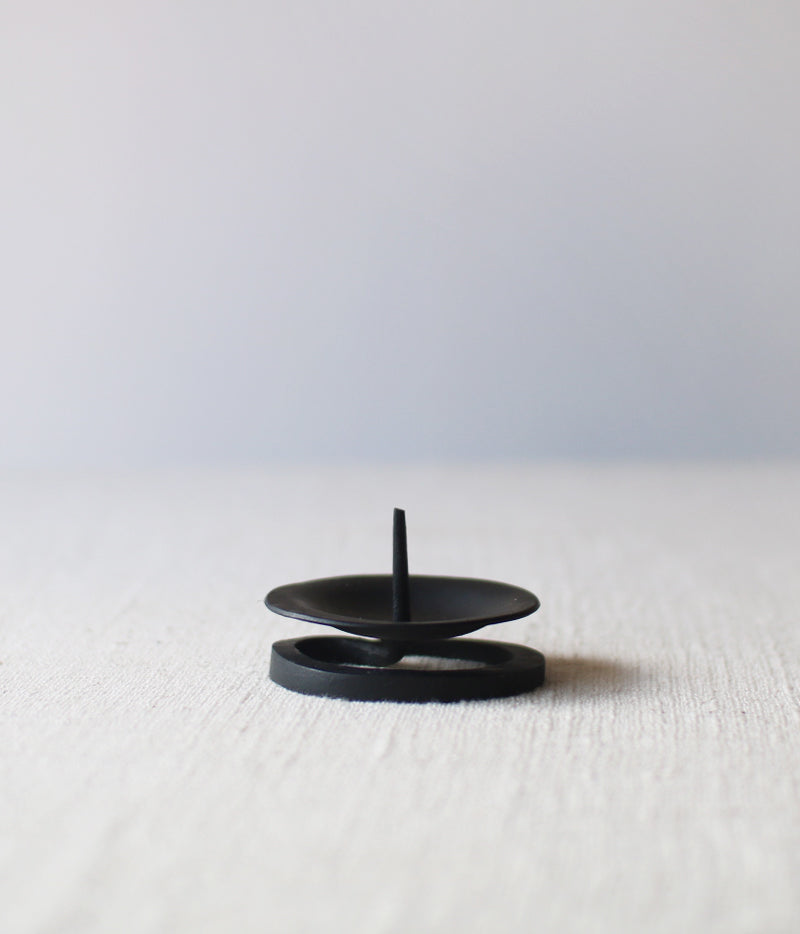 Hand-forged Iron Candle Holder Small (For candle size #1-5)