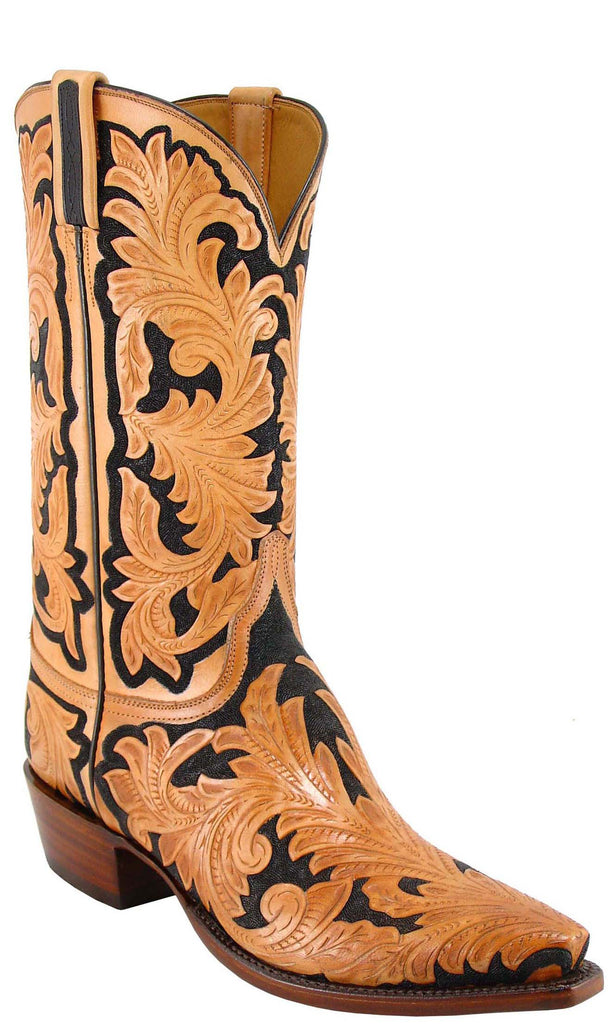 mens hand tooled cowboy boots