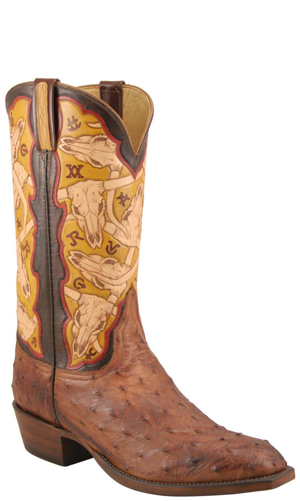 mens skull cowboy boots