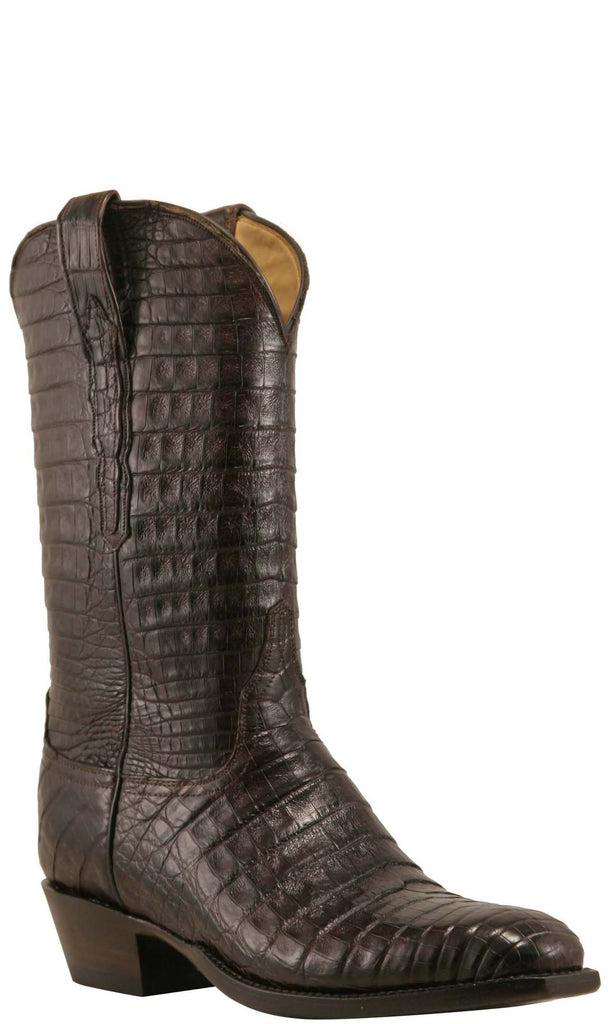 chocolate caiman boots