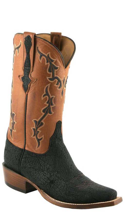 Lucchese L1422 Mens Black Hippo Cowboy 