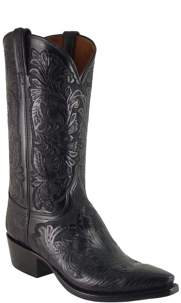 mens hand tooled cowboy boots