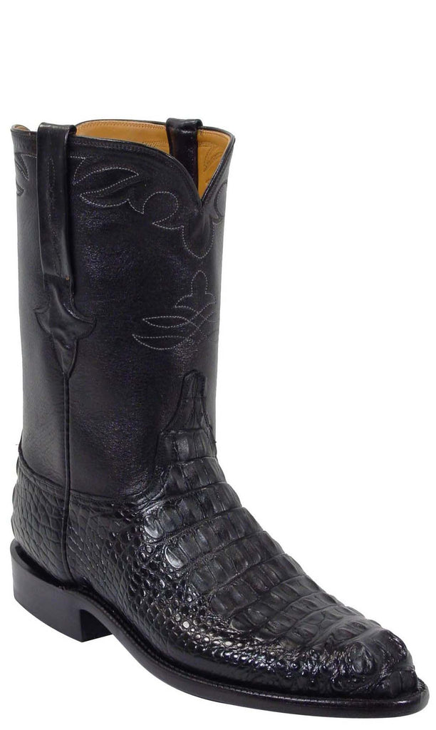 black alligator boots