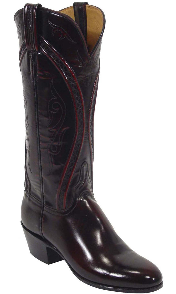 black lucchese women's boots