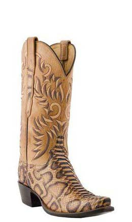 snakeskin lucchese boots