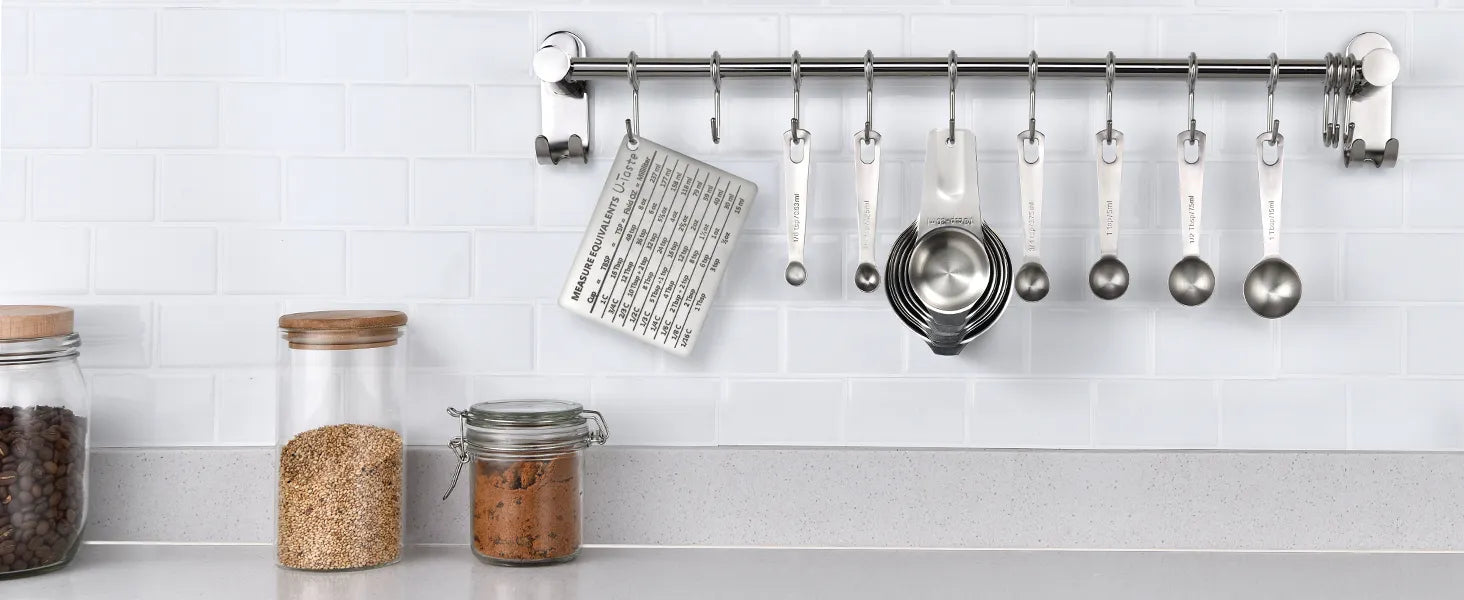 Stainless Steel Hanging Measuring Cup Set With Scale - Temu