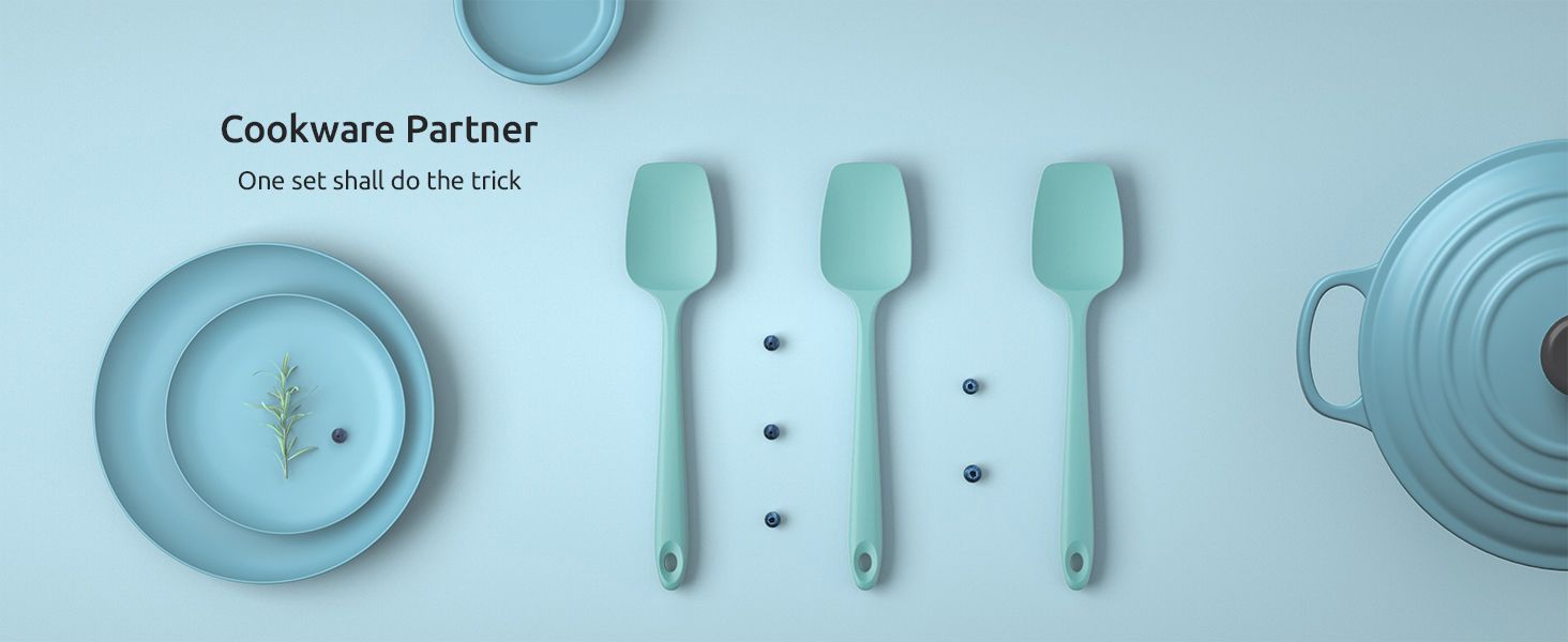 Silicone Spoon Spatula Set of 3 | U-Taste