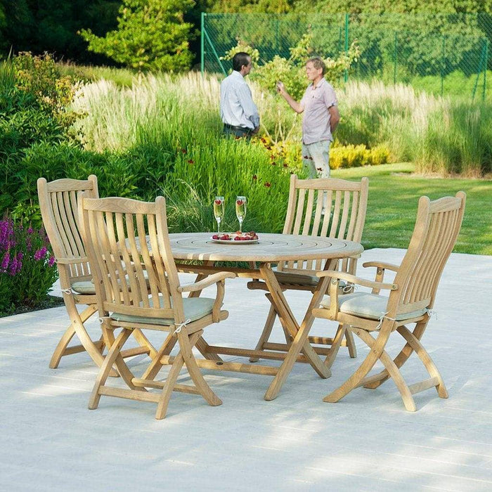 alexander rose sherwood folding 4 seat set