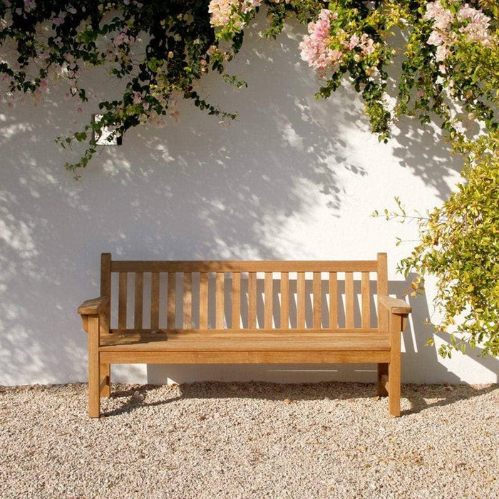 Barlow Tyrie London Hardwood Garden Bench 191cm / 6ft 