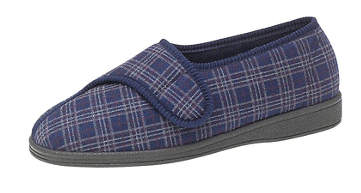 Comfylux Georgie Extra Wide Slipper – Big Shoes - By Heathers Shoes ...
