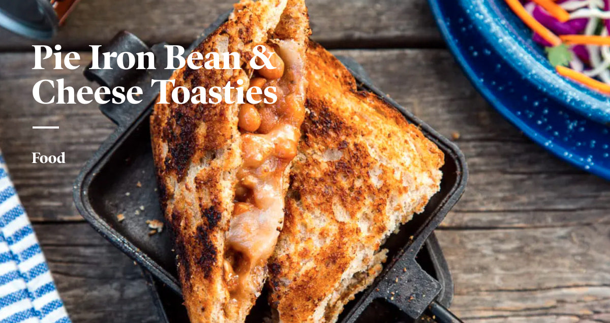 Pie Iron Bean & Cheese Toasties
