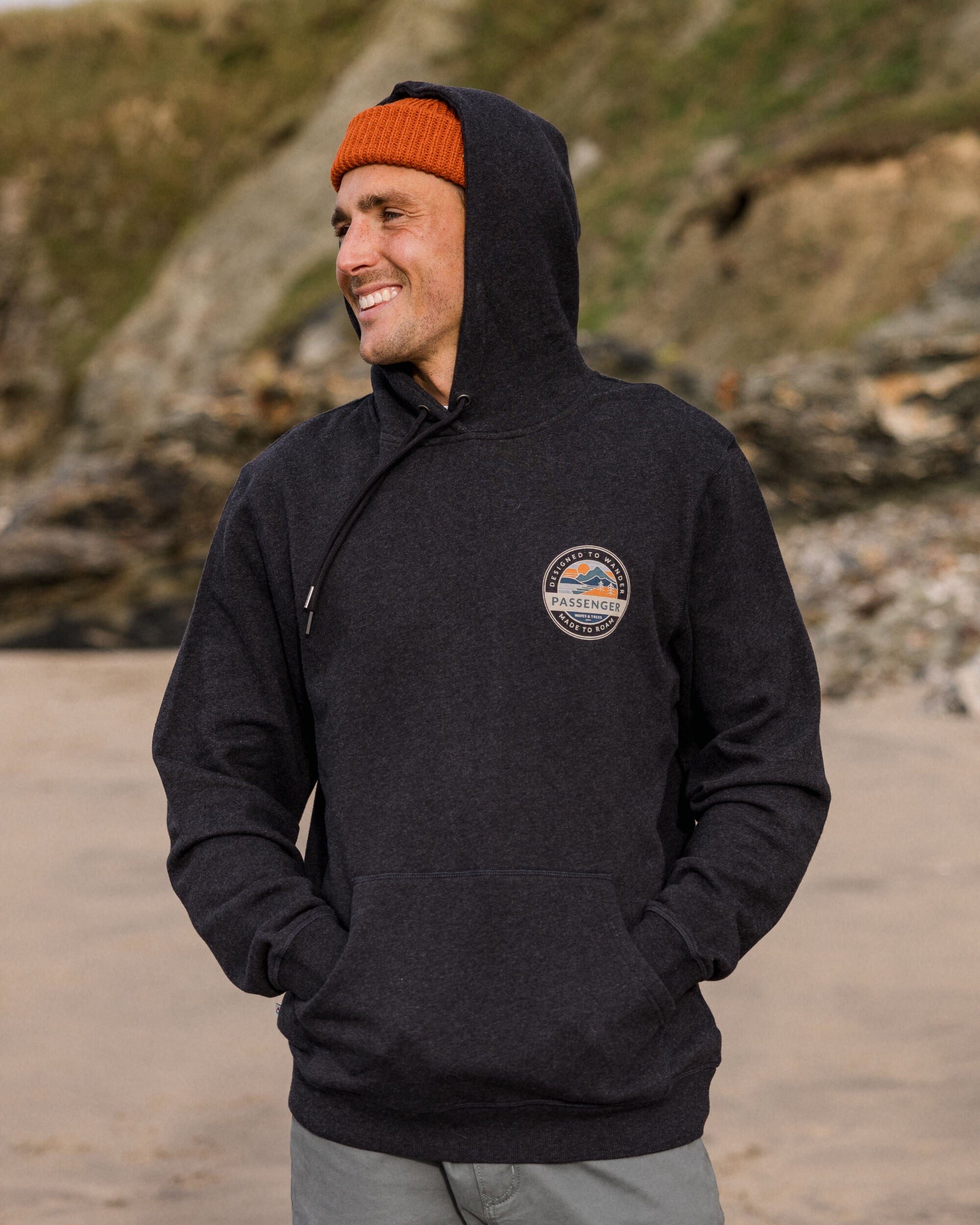 Odyssey Organic Cotton Hoodie - Ebony Marl