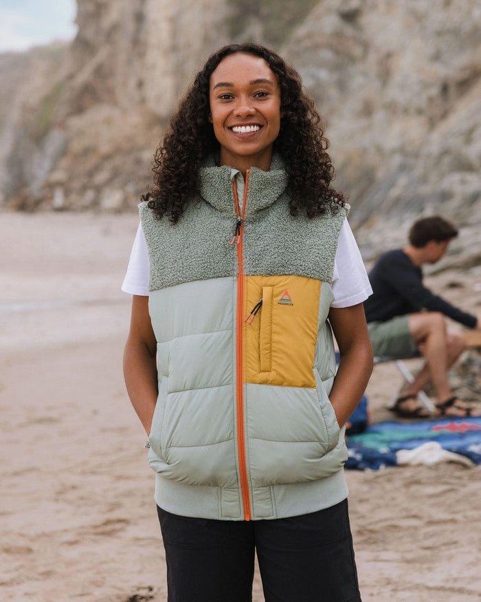 Inspire Recycled Insulated Vest - Pistachio - Lifestyle