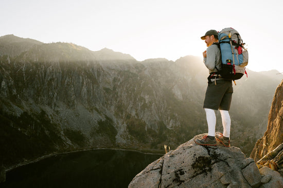 Boone Rodriguez standing on a mountain