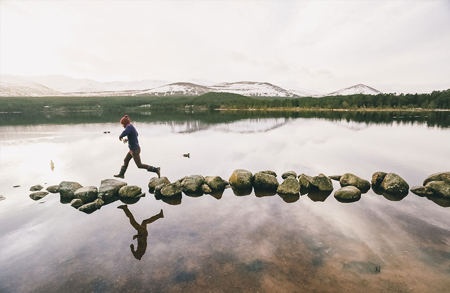 Barry Mottershead enjoying the lake view