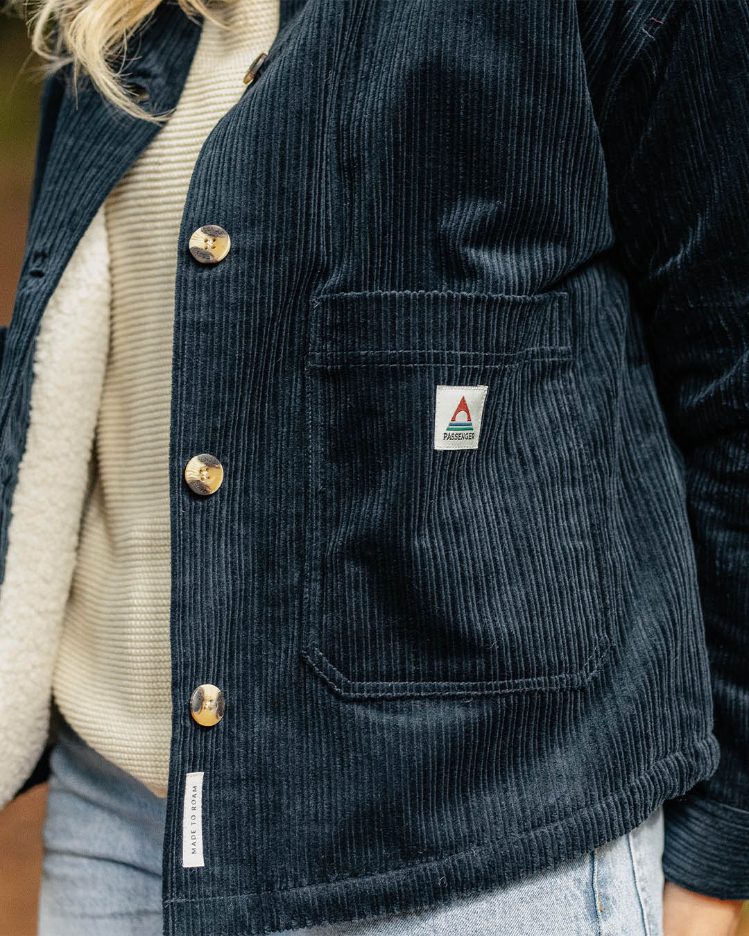 Flint Corduroy Overshirt - Deep Navy