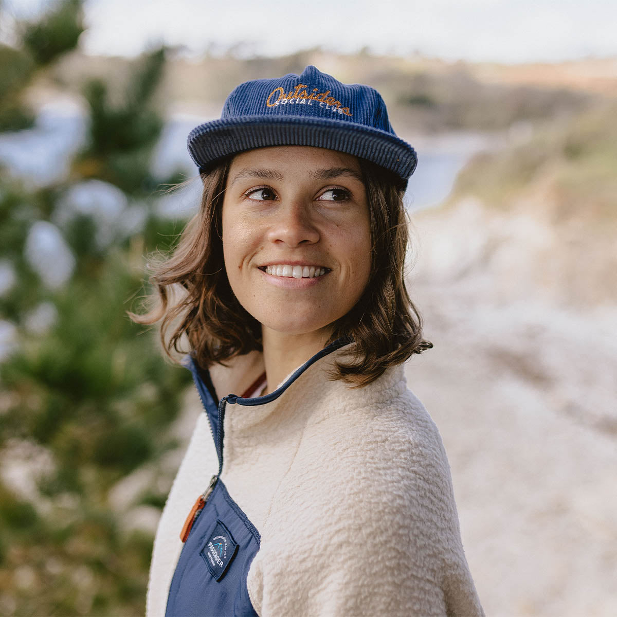 Outsiders Recycled Cotton Cord Cap - Stone Blue