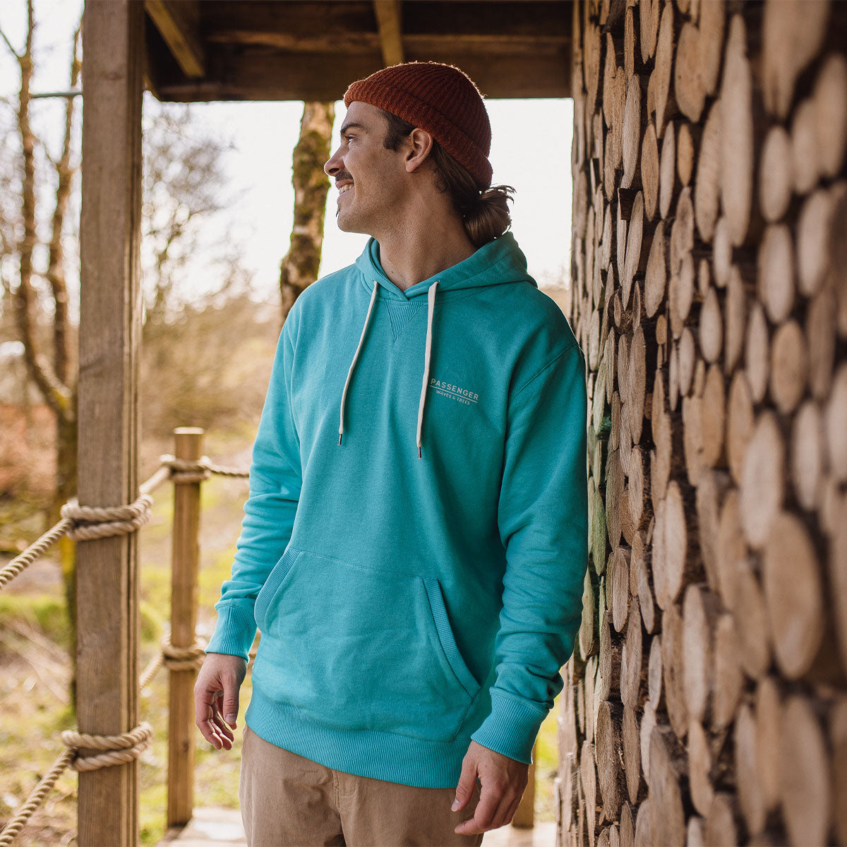 Gifford Recycled Hoodie - Viridian Green