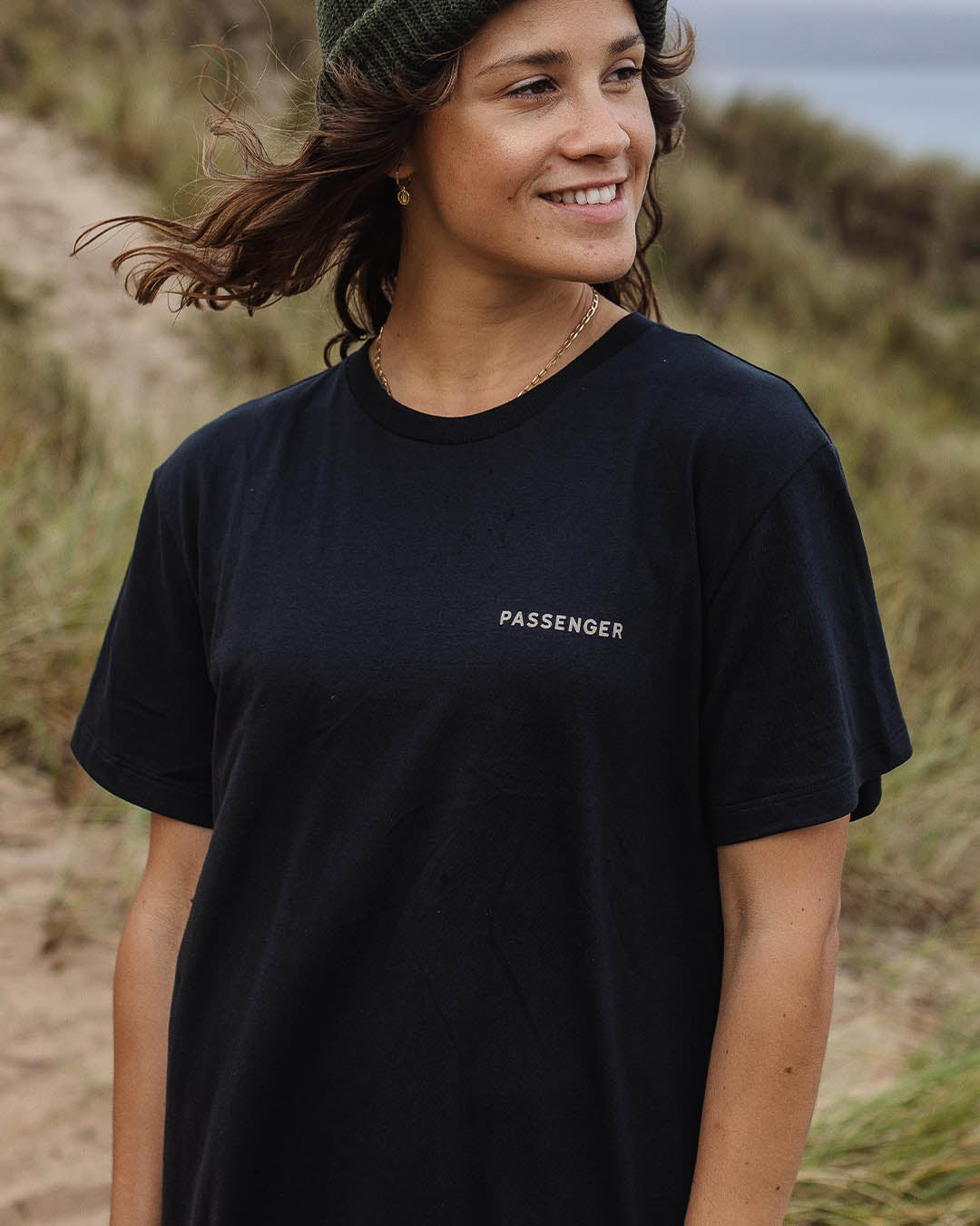 Embrace The Journey Recycled Cotton T-Shirt - Black