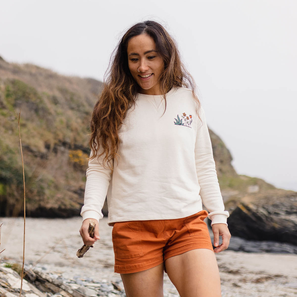 Bloom Hemp Sweatshirt - Birch