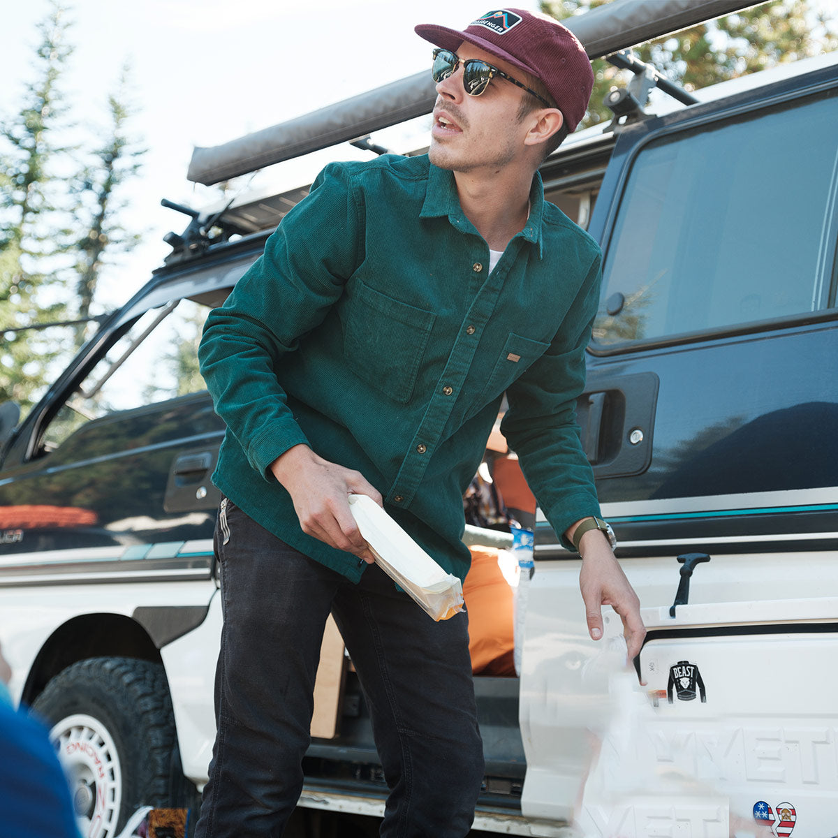 Backcountry Corduroy Shirt - Storm Green