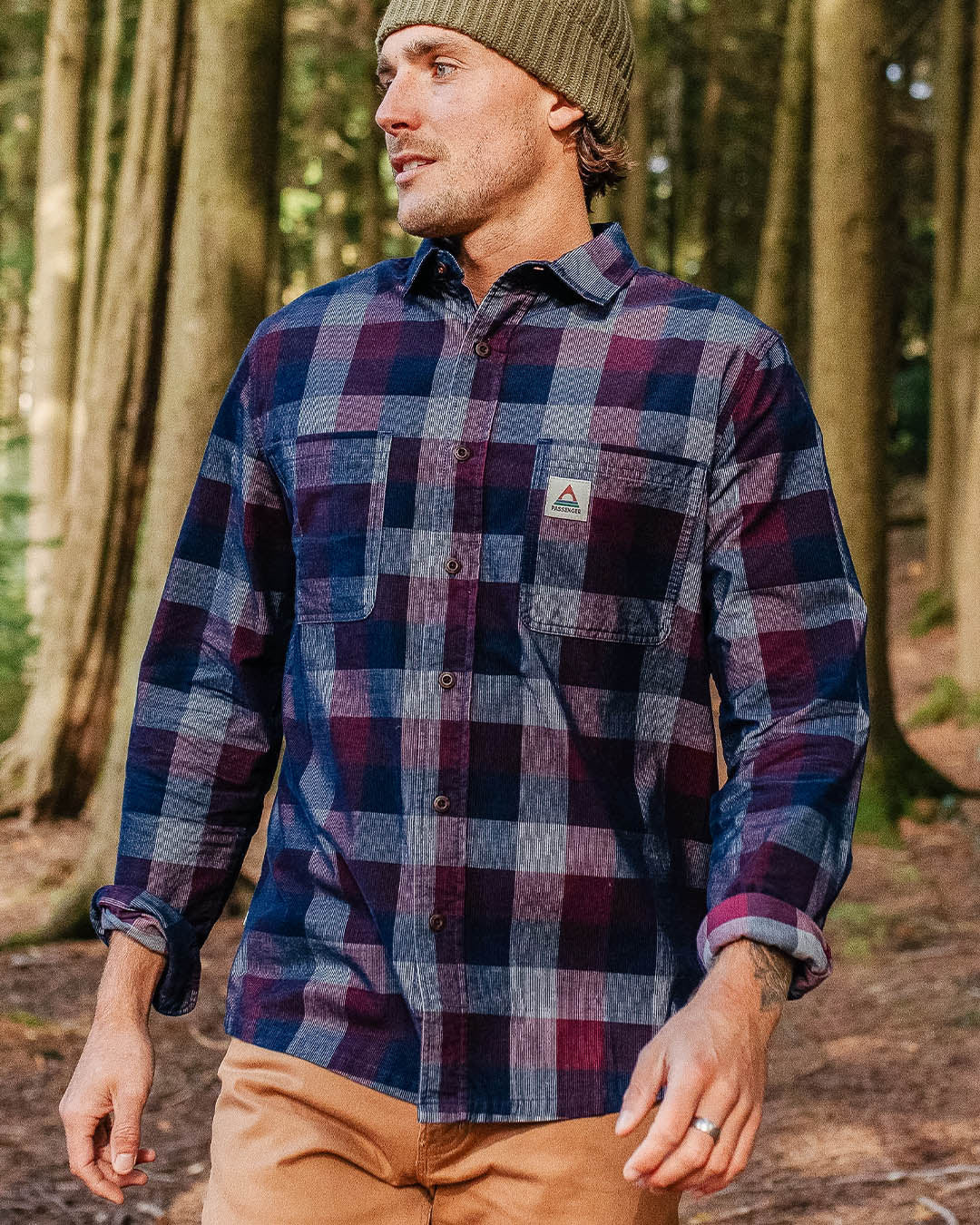 Backcountry Cord Check Shirt - Rich Navy