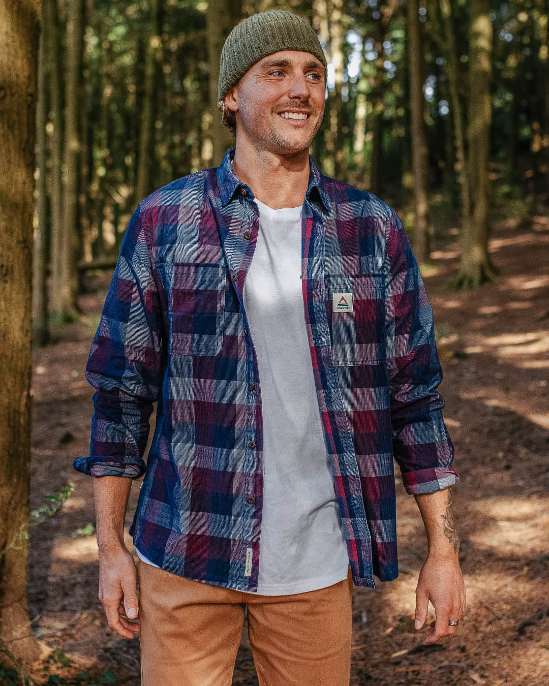 Backcountry Cord Check Shirt - Rich Navy