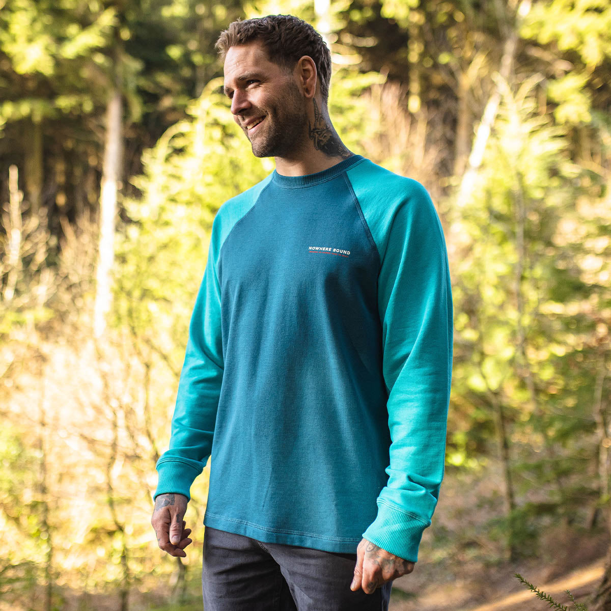 Tourer Recycled Sweatshirt - Viridian Green