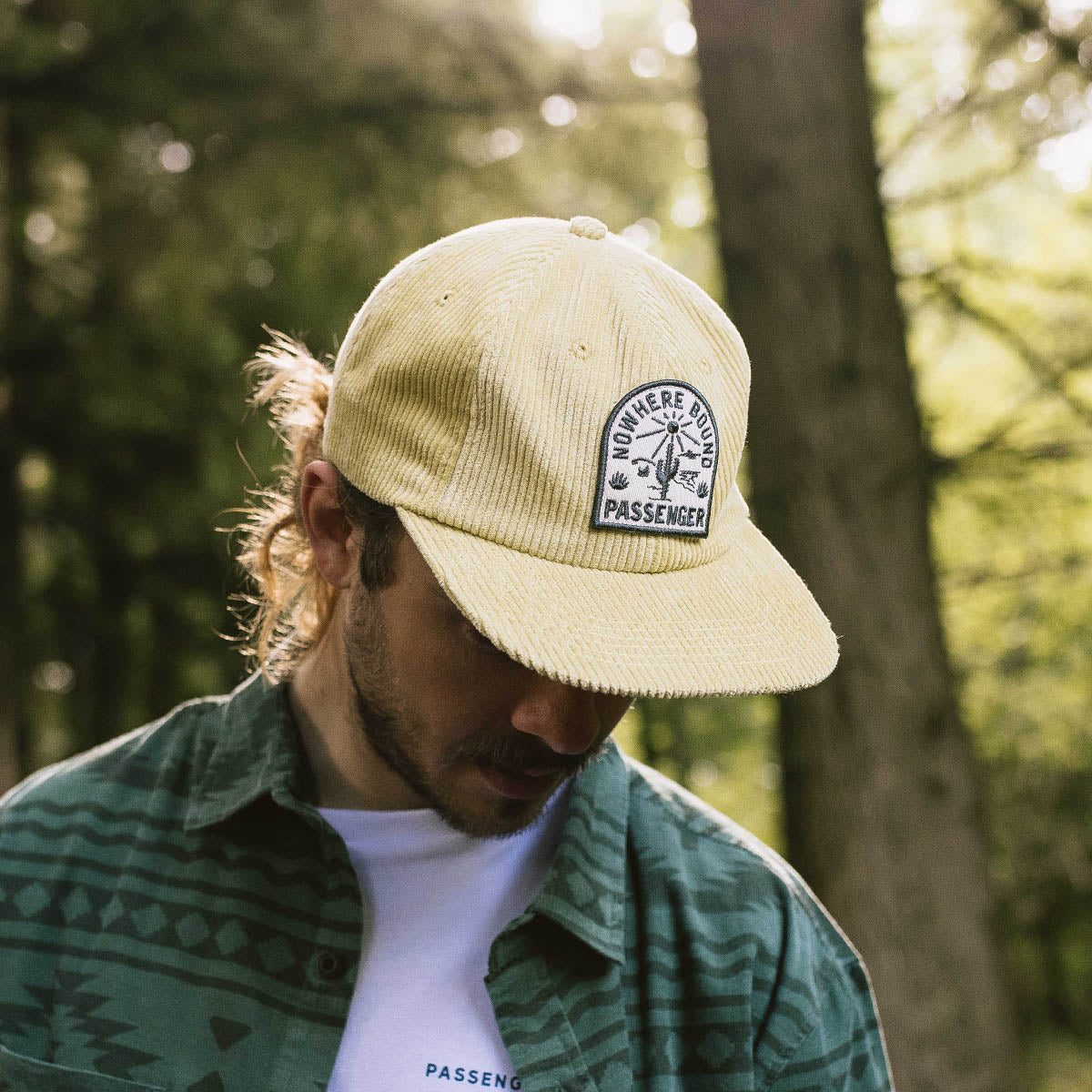 Hazy Recycled Cotton Snapback Cap - Ochre Yellow