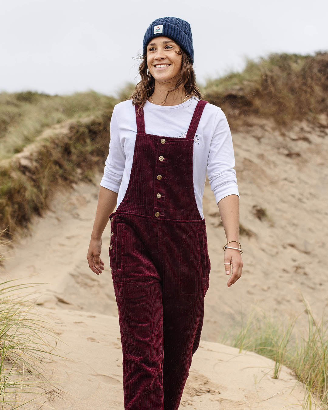 Tiaga Cord Dungarees - Windsor Wine