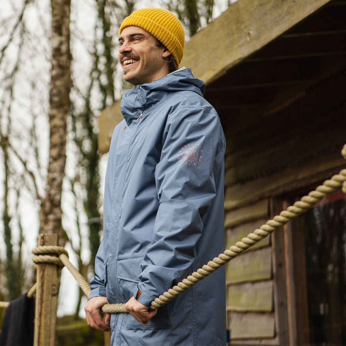 Storm Recycled Waterproof Jacket - Stone Blue