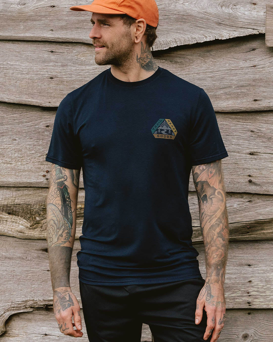 Trail Recycled Active T-Shirt - Deep Navy