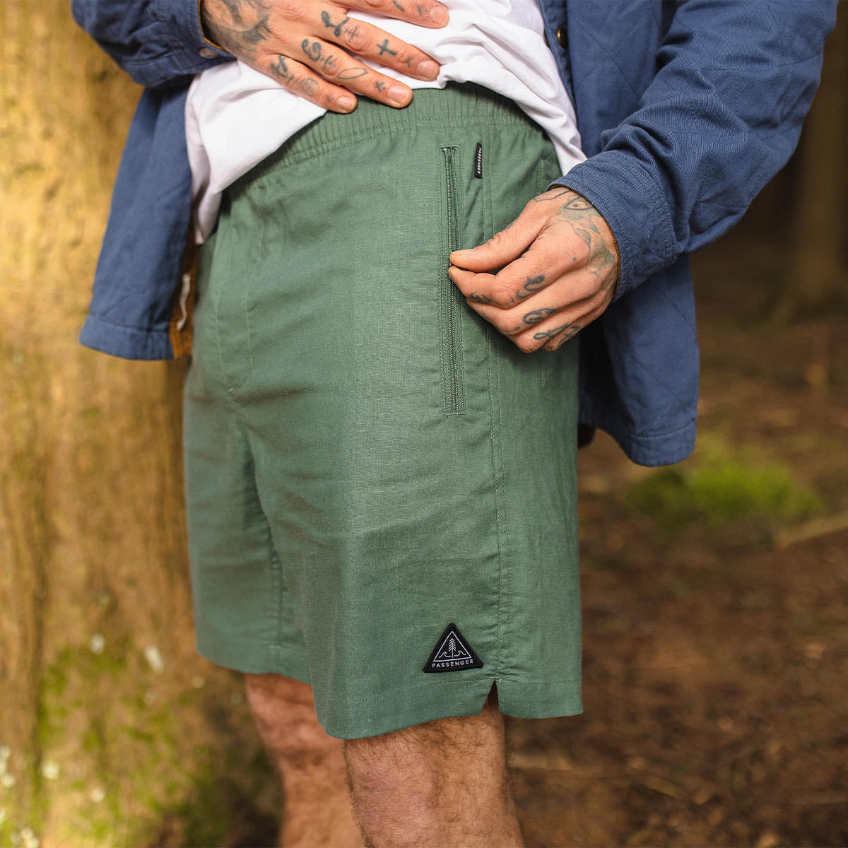 Traveller Organic All Purpose Shorts - Leaf Green