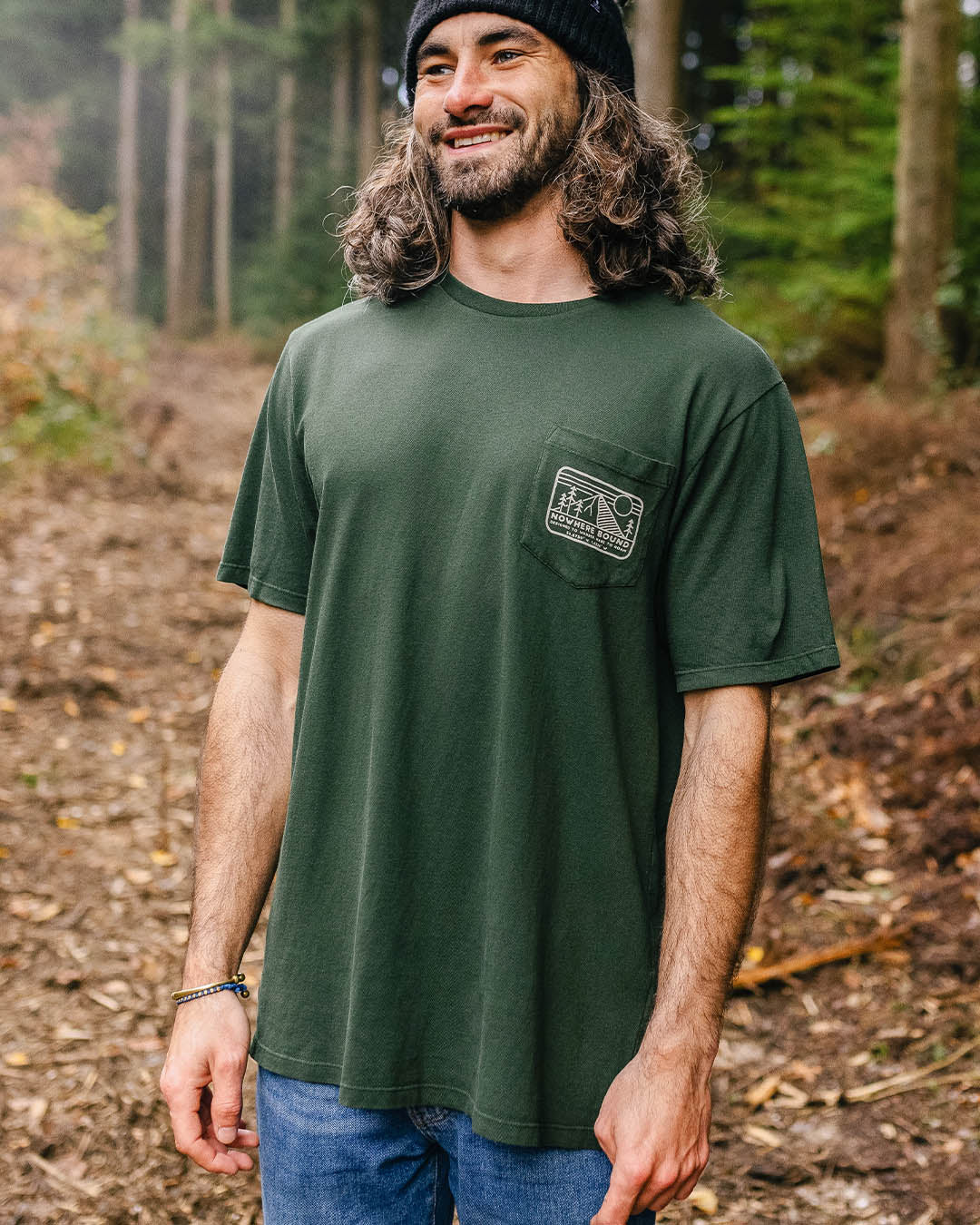 Nowhere Bound Pocket T-Shirt - Fir Tree