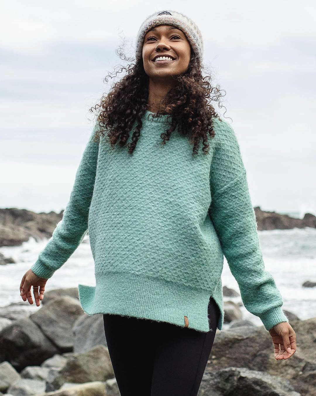 Tranquil Knitted Jumper - Viridian Green