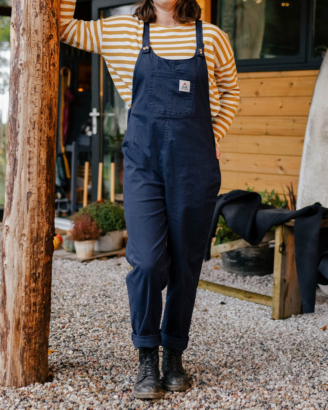 Verglass Dungarees - Deep Navy