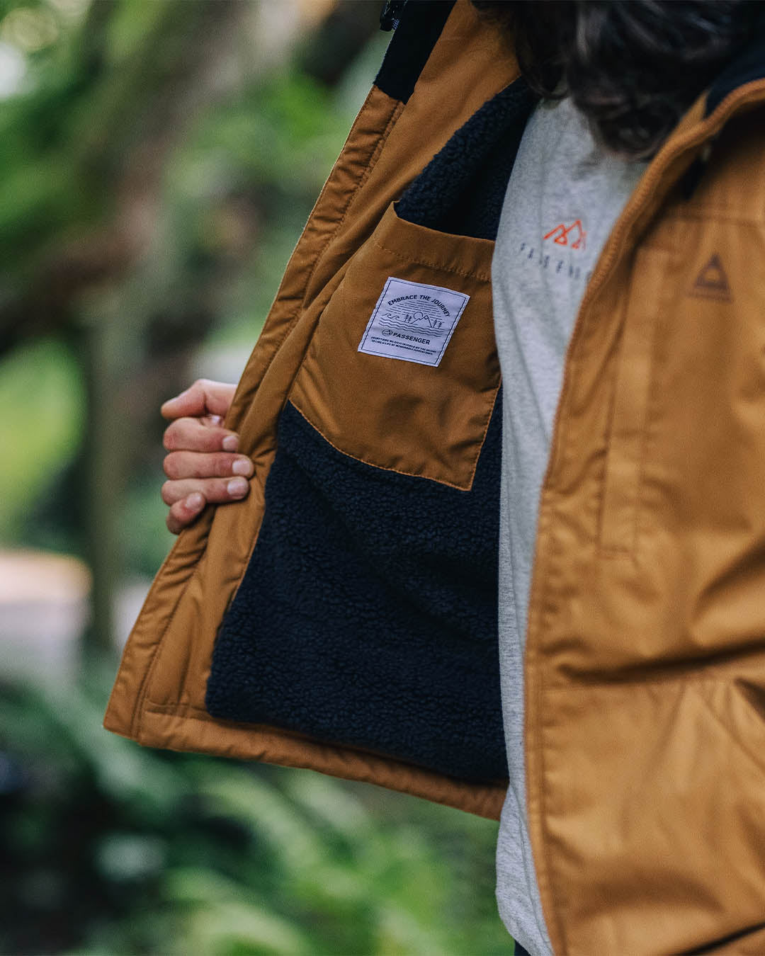 Discover Recycled Sherpa Lined Jacket - Coconut