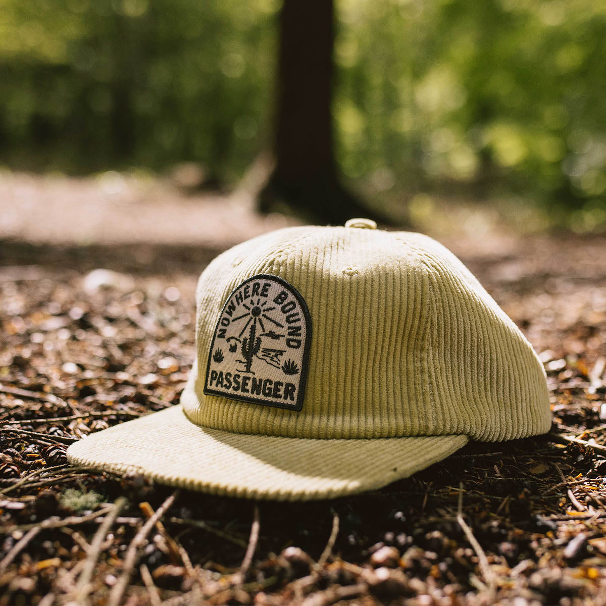 Hazy Recycled Cotton Snapback Cap - Ochre Yellow