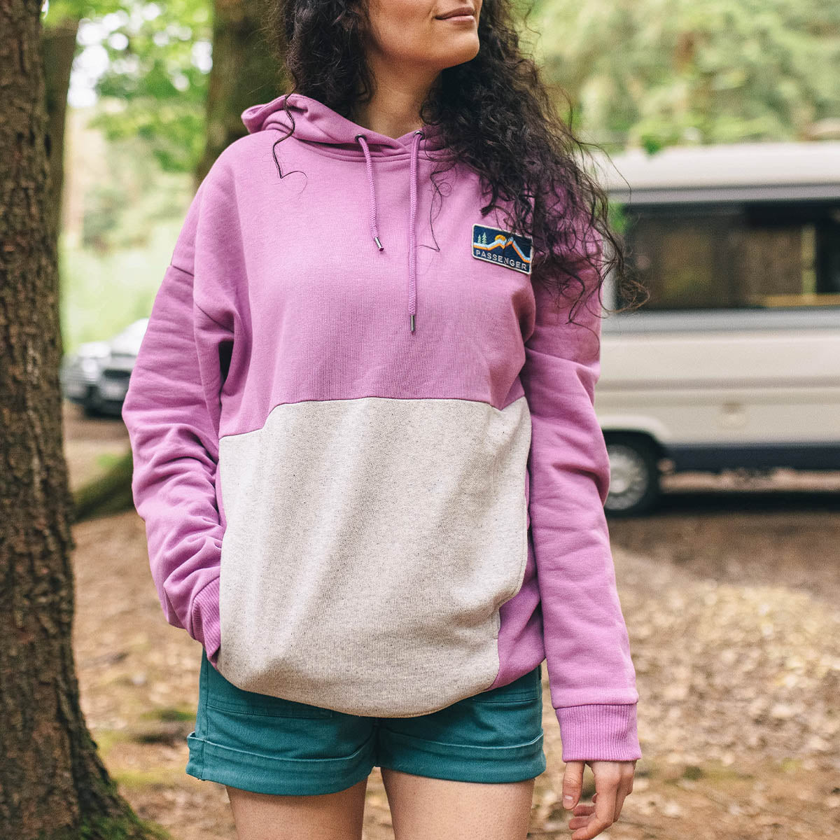 Vista Recycled Cotton Oversized Hoodie - Orchid