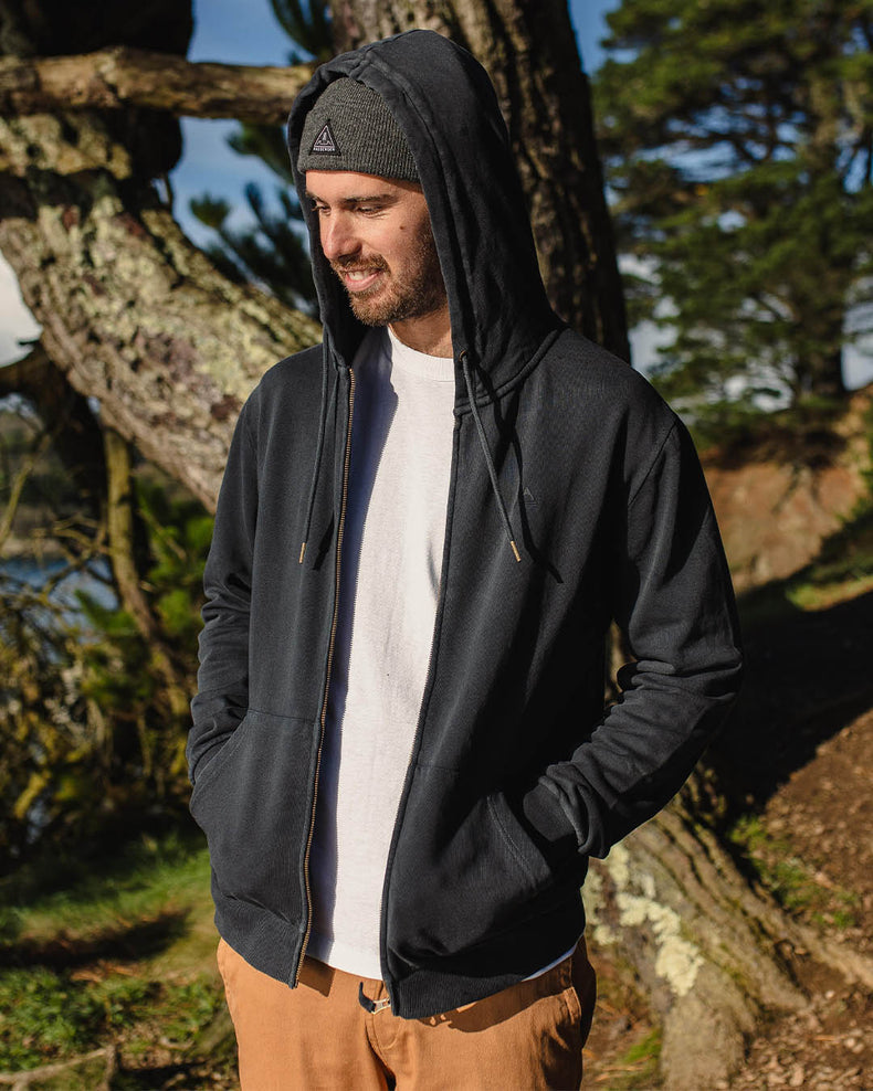 Escape Full Zip Hoodie - Black – Passenger