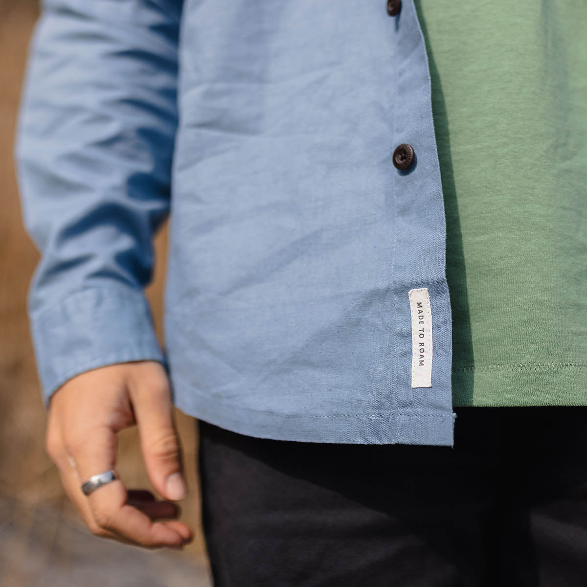 Venture Hemp Shirt - Blue Shadow