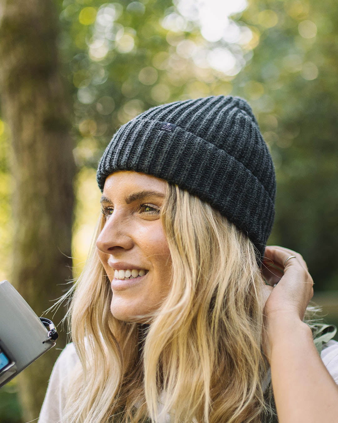 Fisherman Recycled Beanie - Charcoal