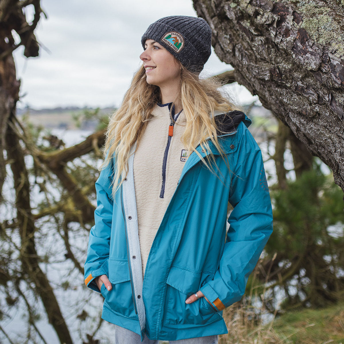 Pacific Recycled Waterproof Jacket - Larkspur Blue