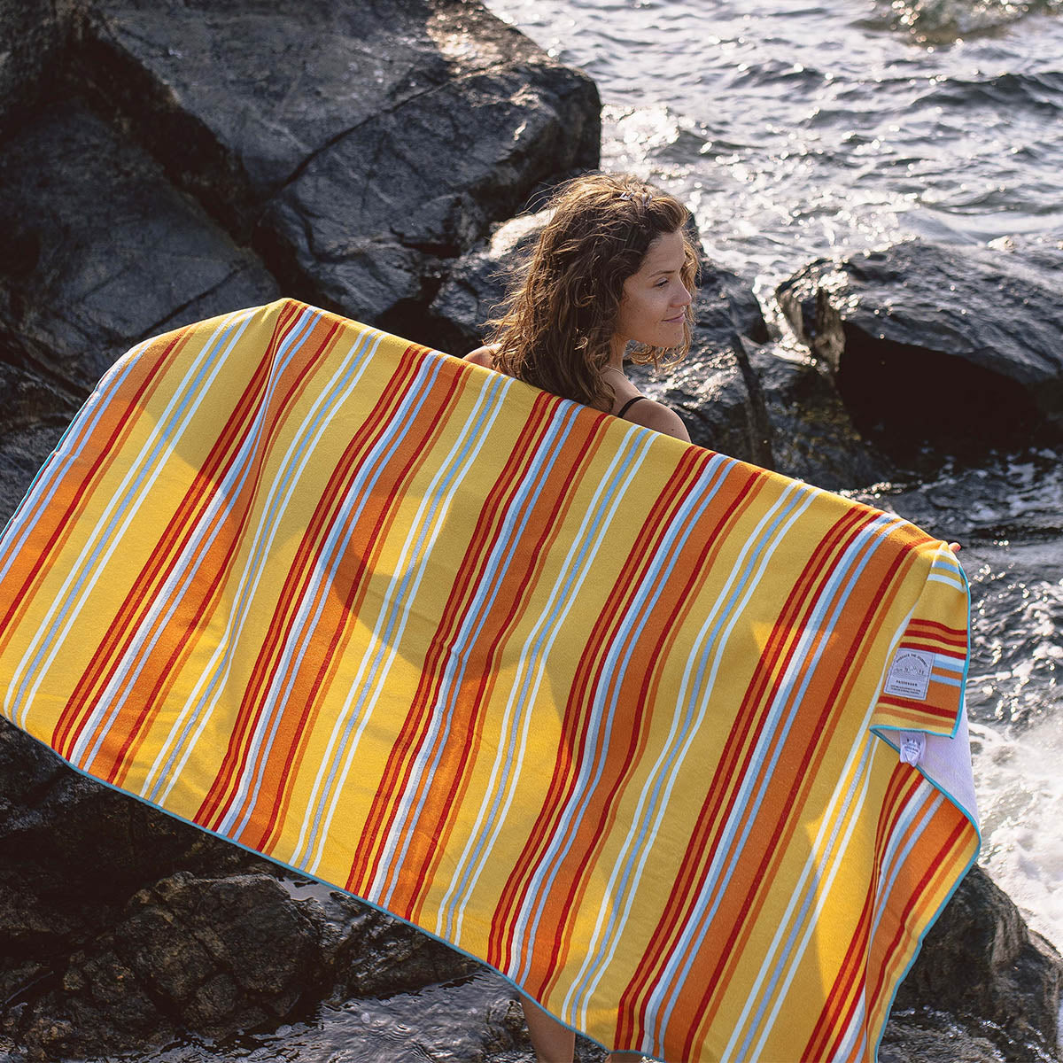 Portland Beach Recycled Towel - Sun Stripe