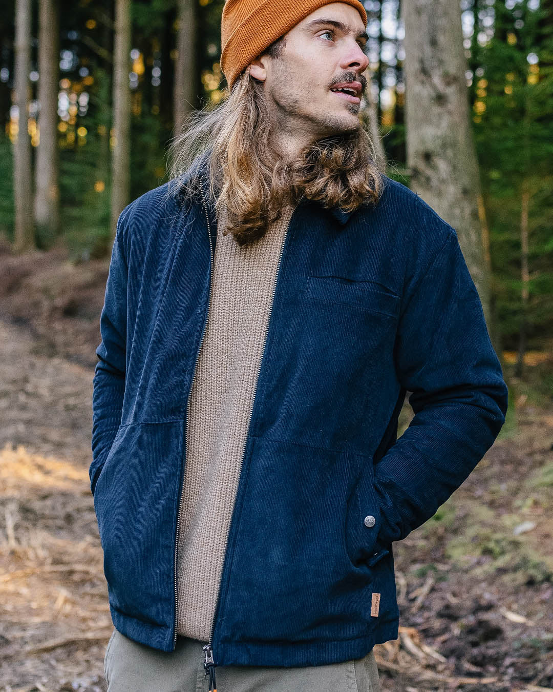 Alder Cord Jacket - Deep Navy