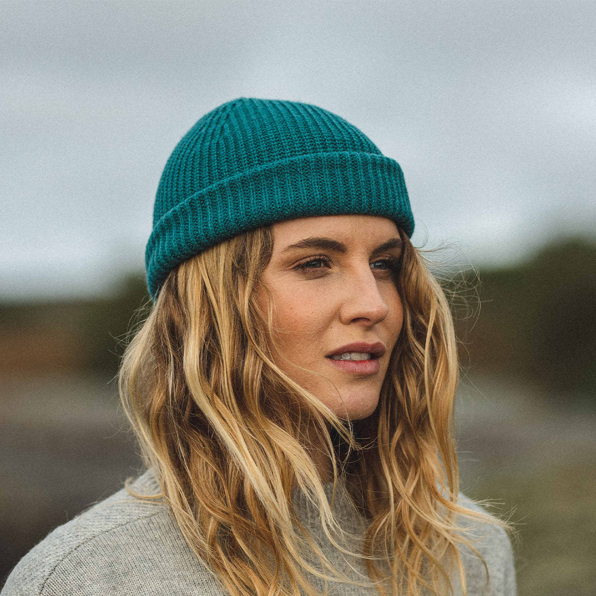 Compass Beanie - Ocean Green