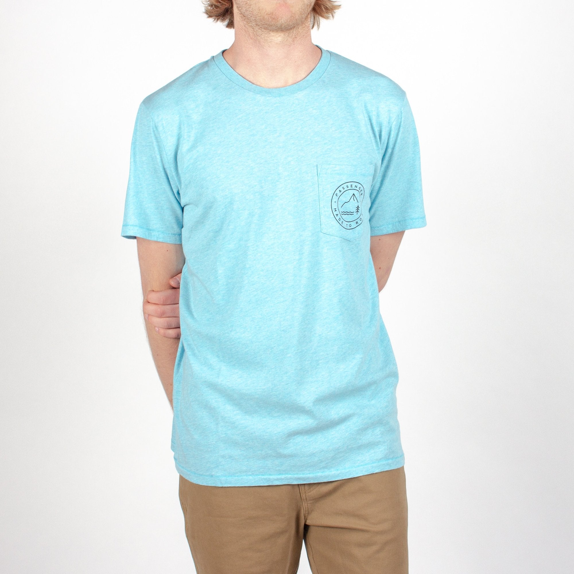 Image of CURL T-SHIRT - BLUE MARL