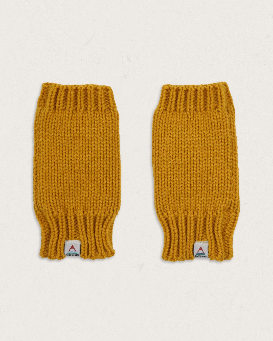 Flurry Recycled Fleece Lined Fingerless Mittens - Dandelion Yellow